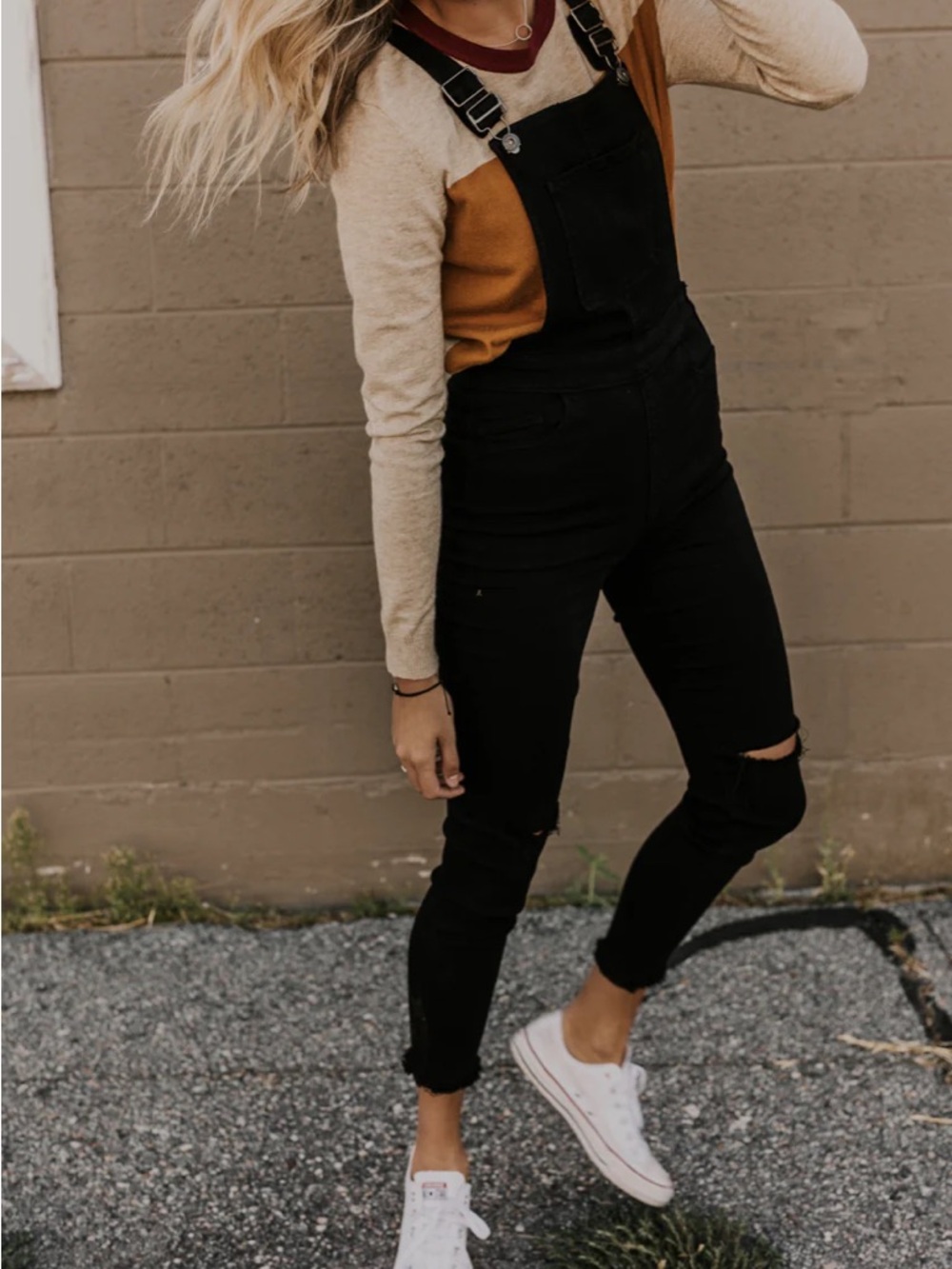 Roolee Serena Distressed Overalls